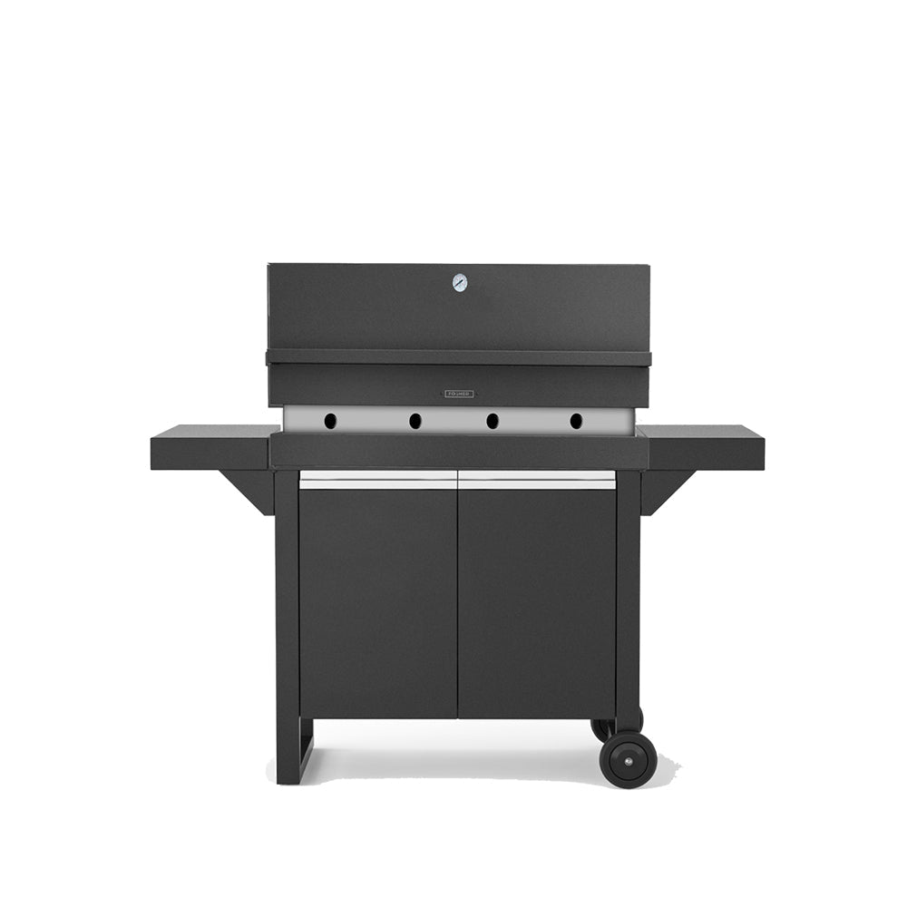 Gas Oven 1000 and Gas BBQ Grill Cart with doors