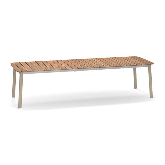 Shine Extensible table with teak top