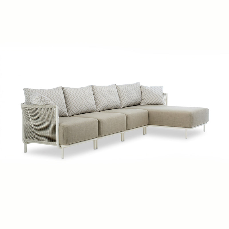 Queen Sectional Sofa with Longue