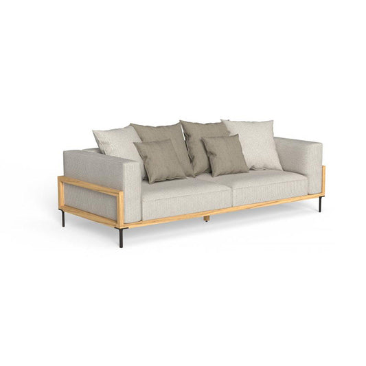 CleoSoft Wood 3 Seater Sofa