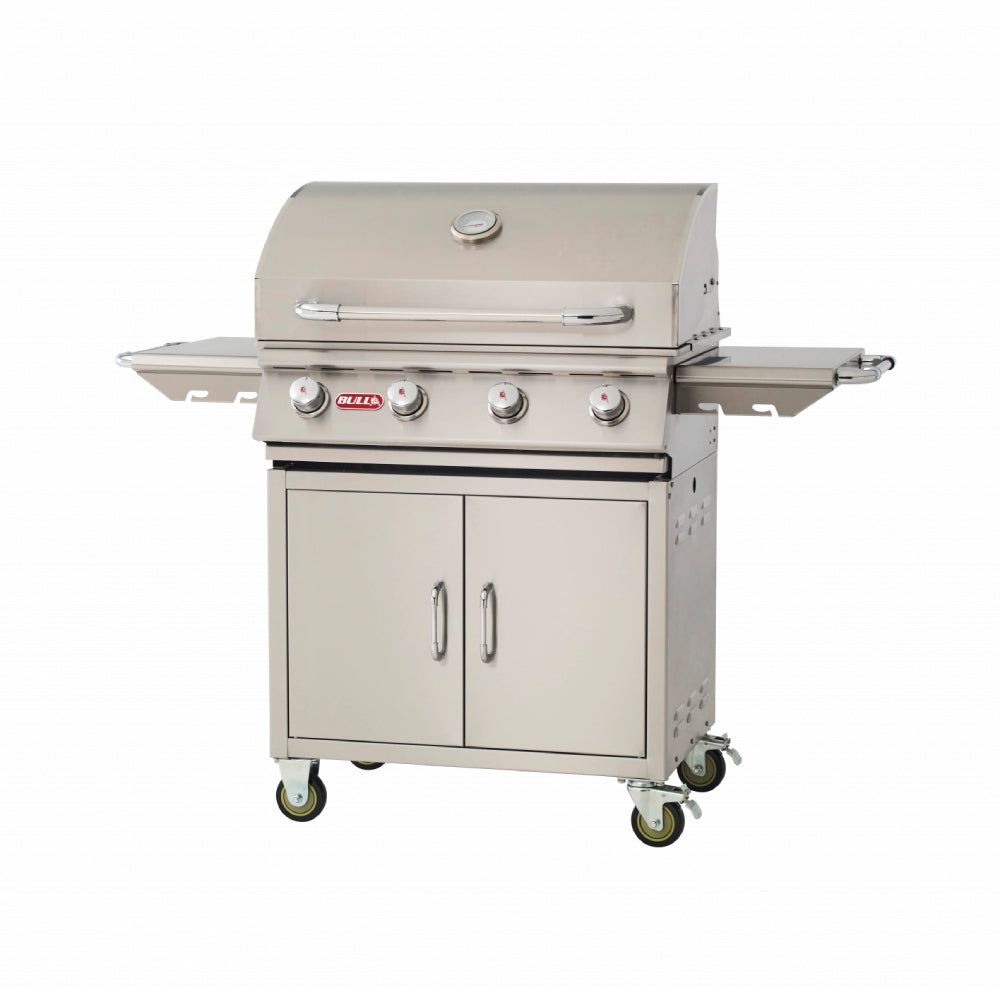Outlaw Gas BBQ Grill Cart (4 Porcelain Coated Burners)
