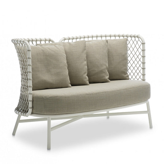 Charme Two Seater Sofa in White Frame