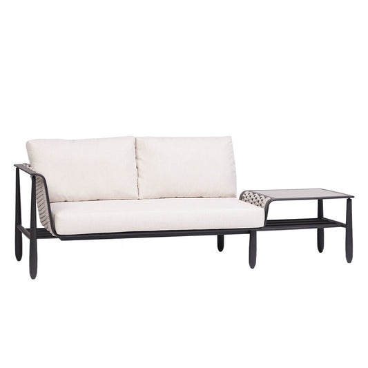 Diva Two Seater Sofa Right Arm with Corner Table