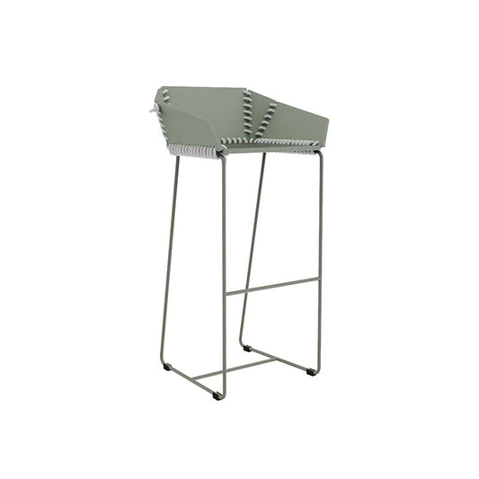Textile High Stool With Backrest